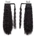 Wholesale 22in Synthetic Hair Natural Afro Long Puff Ponytails Clip in Wrap Around Ponytails Wig Extension for Black Women