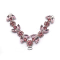New Design Custom Rhinestone pink Shoelace Crystal Shoe Charm Chain Buckle for Sandal Decoration