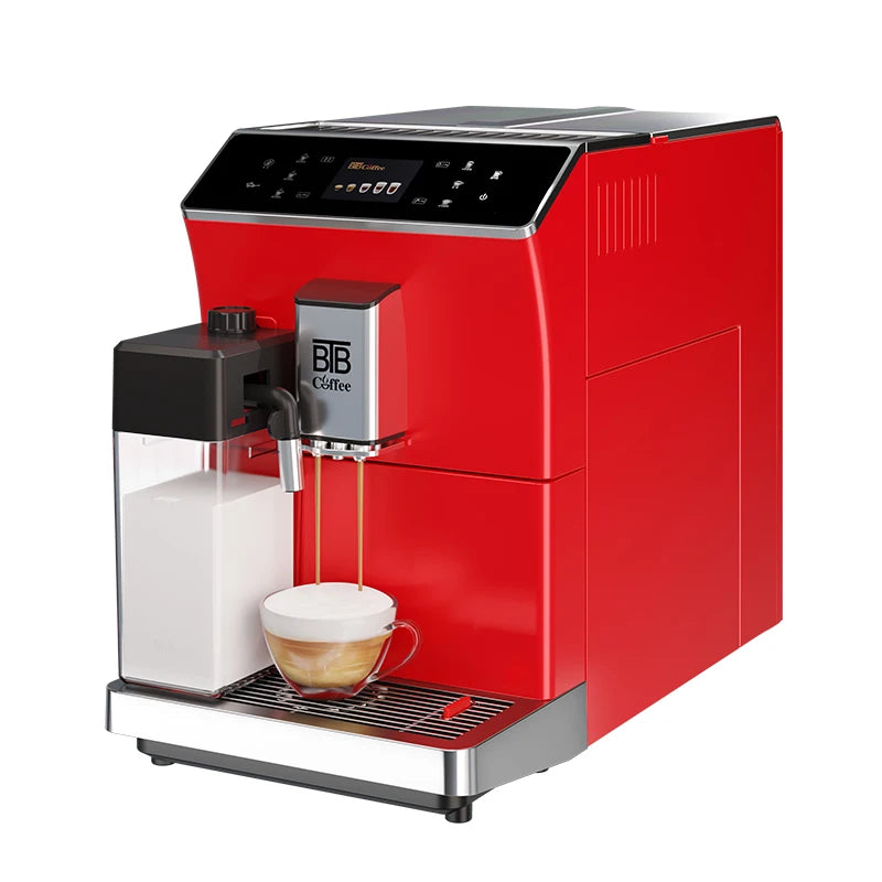 Hot Sale Programmable Pod Brewer Automatic Coffee Espresso Machine with Grinder Cappuccino Maker for Household Use