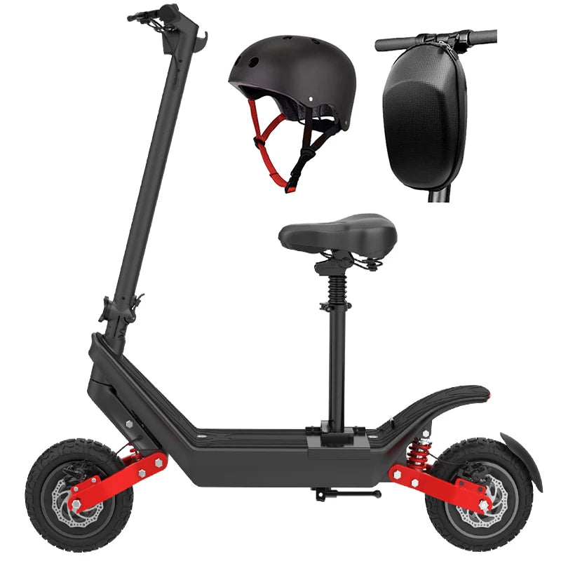 NEW X10 1000W Acceleration Dual Motor Foldable Electric Scooter with 11-inch Wide Tire off Road Electric Skateboard Adults 70km