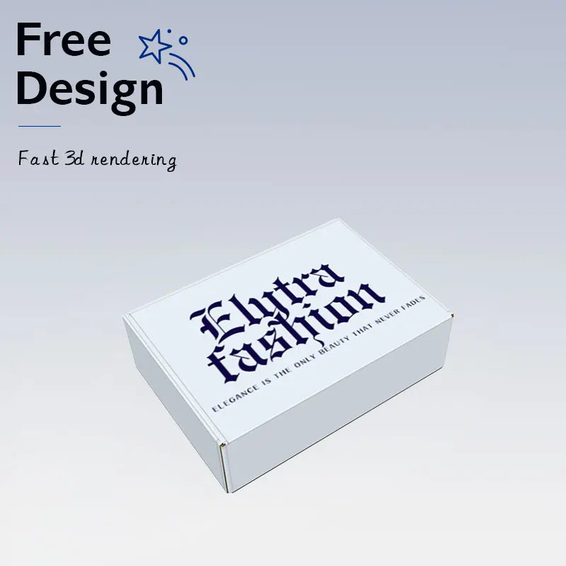 Recyclable Cardboard Mailing Boxes Iridescent Small Gift Shipping Boxes Matt Lamination Corrugated Literature Mailer Folder Type