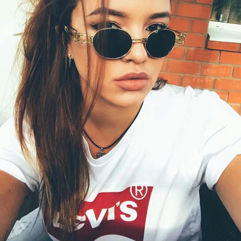 2025 I Vision T069 Hot Sale Sunglasses Fashion Style with Transparent White Purple Blue Pink Metal Frames