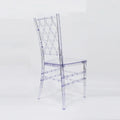 Hot Sale clear Transparent Resin GRID Plastic Chair Wedding Events Party Wholesale Banquet Crystal Dining Hotel Chair