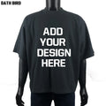 Heavyweight 300gsm Cotton Seamless Men's Baggy Fit T Shirts Custom DTG Printing TShirt Blank Oversized Cropped Boxy T Shirt Men