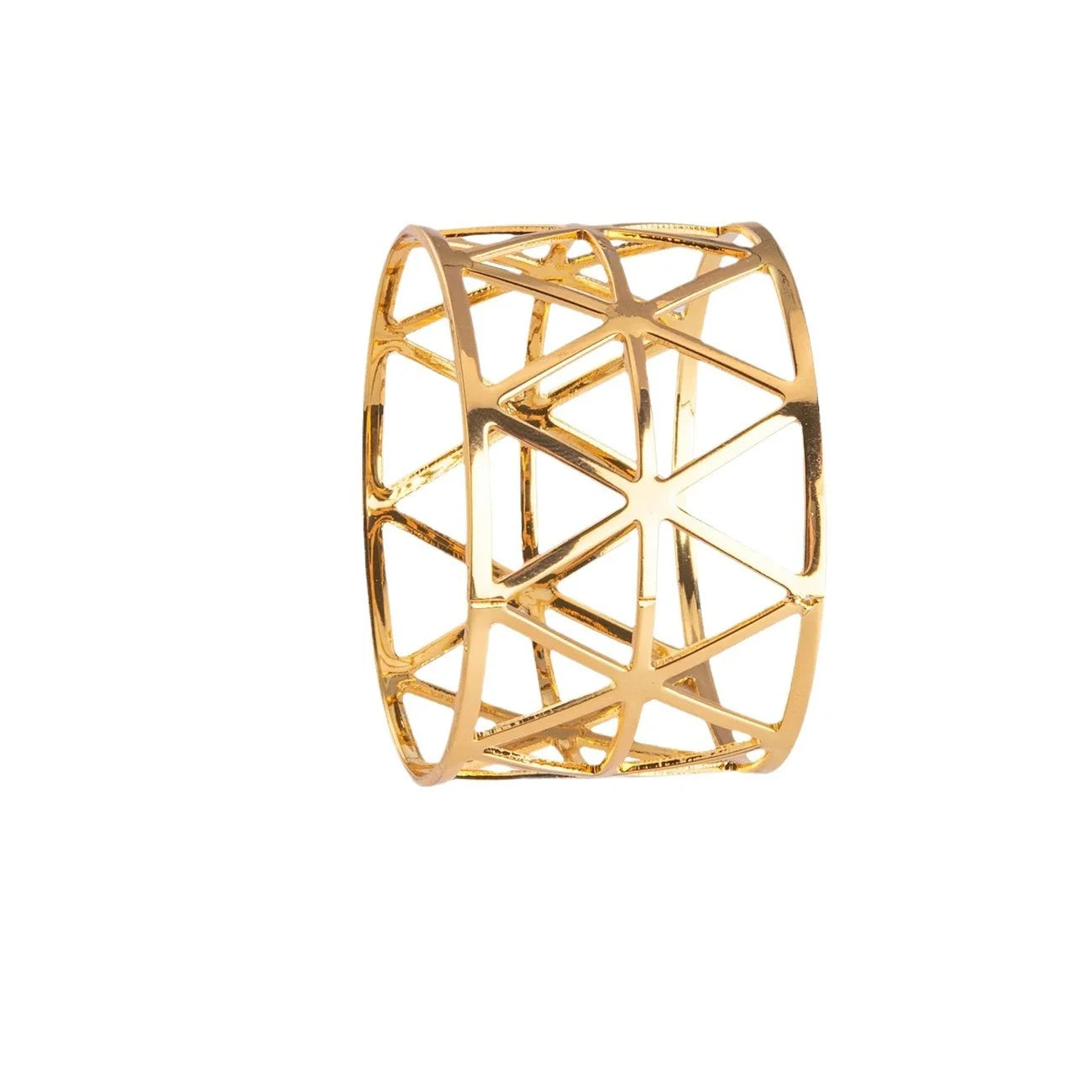Hollow Triangle Metal Napkin Button New Napkin Ring Dining Table Christmas Wedding Decoration Floral Cloth Napkin Ring