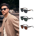 Fashion New Style Thick Frame Polarized Shades Sunglasses 2023 Men Women square Vintage Lentes De Sol