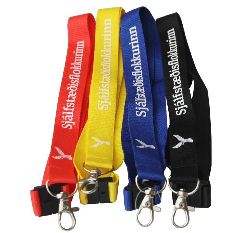 Custom Eco-friendly Polyester Lanyard Unique Logo Digital Silk Screen Printing for Keys ID Cards Badges YOUQU Brand Drop