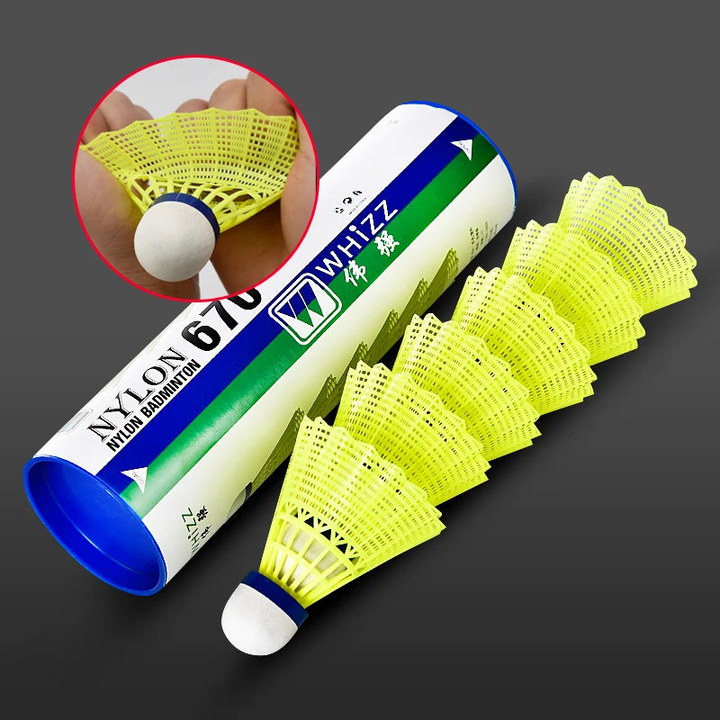 Badminton Nylon Shuttlecock Nylon Shuttlecock 6 12pcs Barrel Badminton