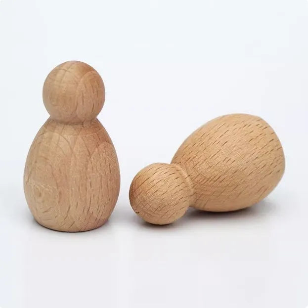Wood Mini Body 1.5 Inch Beech Wood Doll Blank Toy