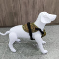 Dog Rower Vest Reflective Waterproof Jean & Polyester Fabric Luxury Style Adjustable Buckle Closure No Pull/No Choke Harness