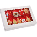 Custom Bakery Cupcake Kraft Paper Take Away Food Packaging Lunch Box for Packing Cake Pastries Donuts Food Boxes with Window