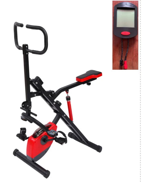 X Bike Upright Folding Magnetic Steel Exercise Machine for Horse Riding and Yoga Durable Gym Trainer Convenient & Versatile