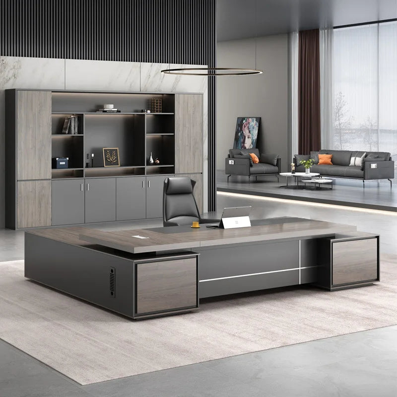 Office Furniture Modern Simple President Desk Fashion boss Desk and Chair Combination Office Manager Desk