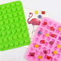 332 Factory Free Sample 48 Cavities Animal Shape Silicone Gummy Candy Mold Silicon Chocolate Moulds Silicone Ice Cube Tray