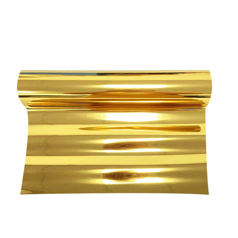Ocbestjet 64CM 32CM*100M 3D Stamping Ironing Bronzing DTF Heat Transfer White Ink Gold Hot Screen Printing Vinyl Stickers Film