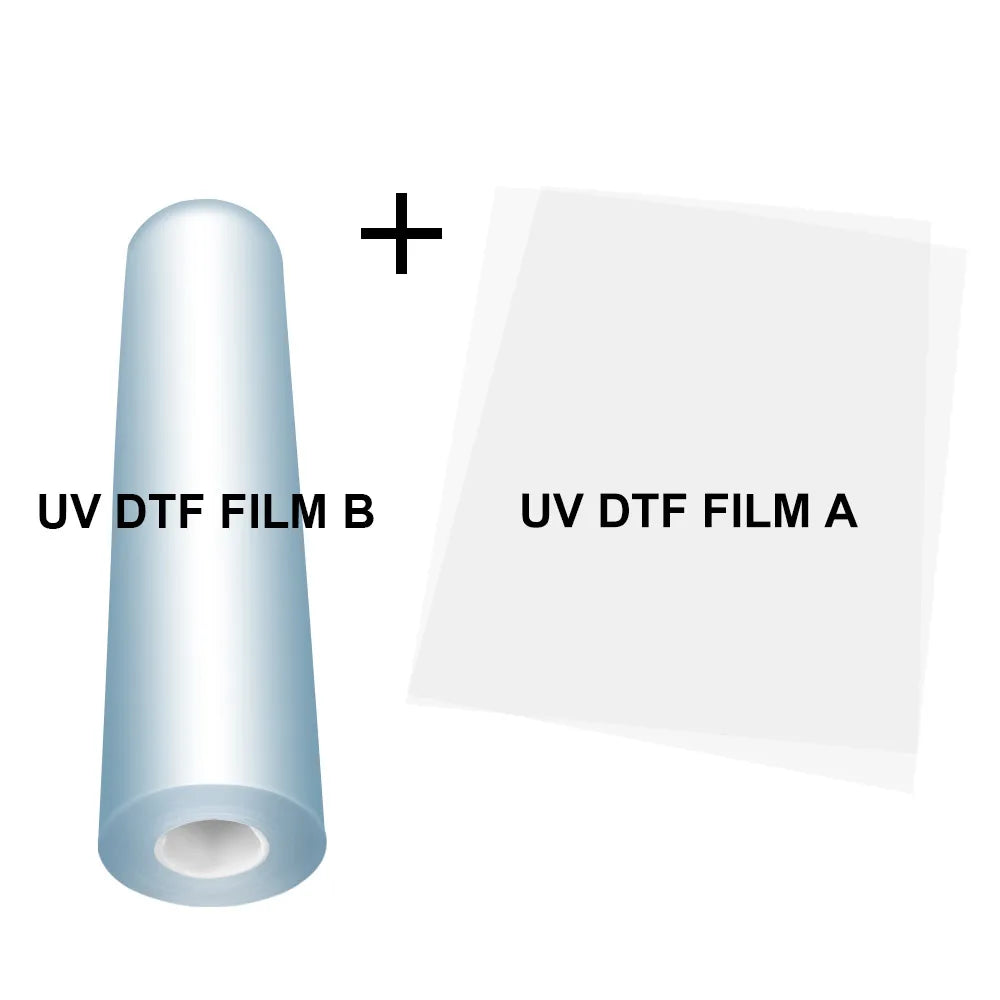 Winnerjet UV ab  DTF Film A3 30cm Vinyl Cold Release Pet Roll ab Cold Transfer Uv Dtf Film for Uv Dtf Printer