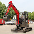 FREE SHIPPING  3.5 Ton Hydraulic Mini Excavator Mini Digger Machine