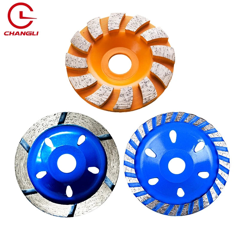 Concrete and Stone Polish Segmented Turbo Resin Bonded 90mm Diamond Cup Grinding Wheel for Aluminum and Ferrous Metals