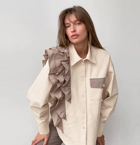 New Arrival Fall Woman Long Sleeve Shirt Fashion Loose Cotton Shirt Casual Blouses