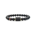 Zodiac Bracelet Knitting Stone Glass Beads Charm Elastic Bracelets ZU040