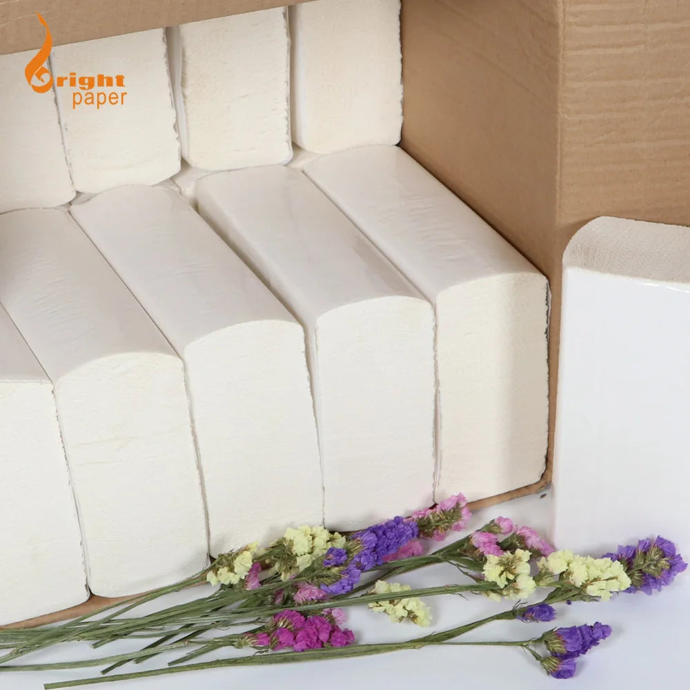Hot Sale Coreless 1 Ply N Fold Ultra Soft Paper Towel Tissue