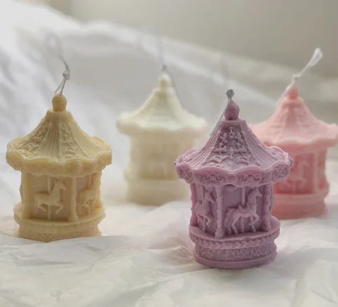 Merry-go-round Candles Photo Props Home Furnishings Candles Fresh Girls' Heart Gifts.