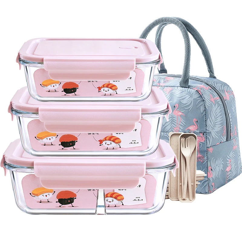 Wholesale Different Design Heat Resistant Classic Round Square Glass Salad Bowls Sets With Lid