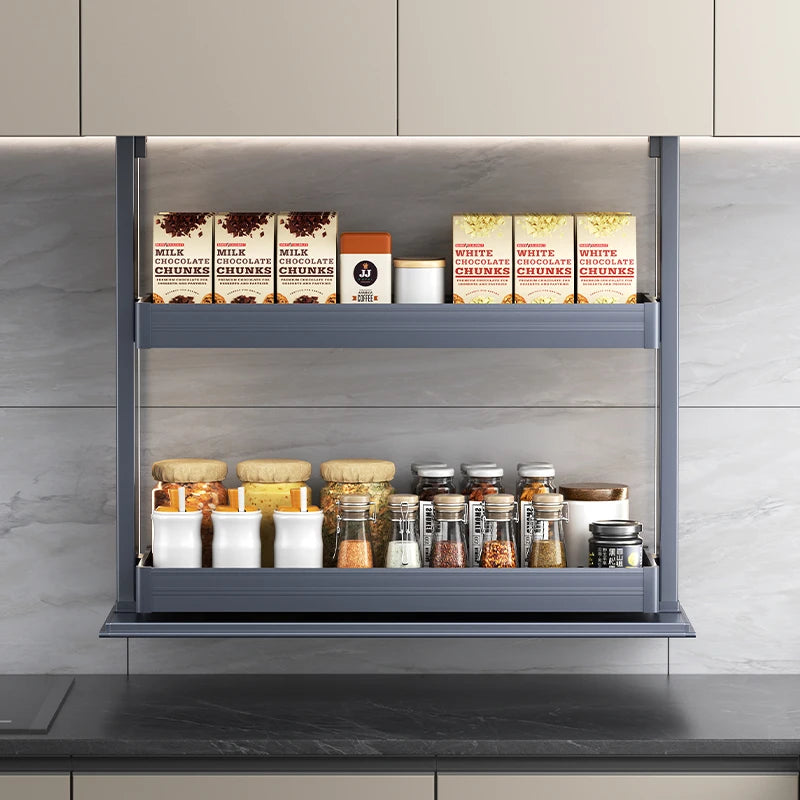 Sufficient Storage Space for Smart Household Products Storage Cabinet Accessories Automatic Pull-Down Cabinet