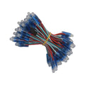 50pcs LED Pixel Light  String DC 5V WS2811 IC RGB Independently Addressable Perforated 12mm Outgoing Glow Module Digital Lamp