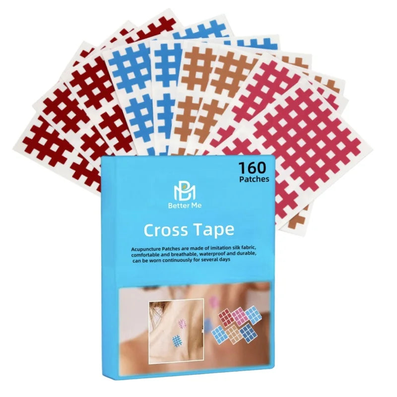 OEM Design Cross Kinesiology Elastic Sport Muscle Tape Rayon Material for Pain Relief Low MOQ Physical Therapy Cross Tapes