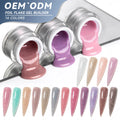 JTING Long Lasting 16colors Foil Flake Gel Builder UV/LED Nail Extension Soak Off Construction Gel No Yellowing Gel Builder