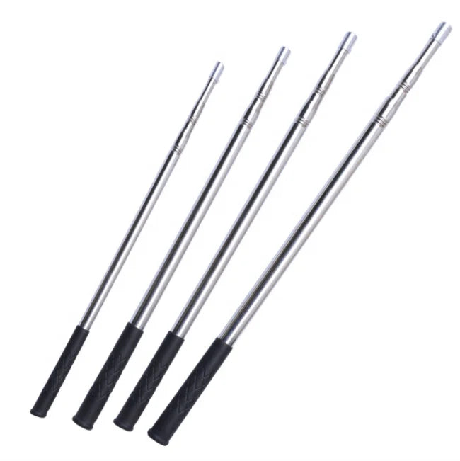 Stainless Steel 3 Sections M8 Telescopic Pole Handle for Entomology Capture Net Telescope Net Handle Fish Net