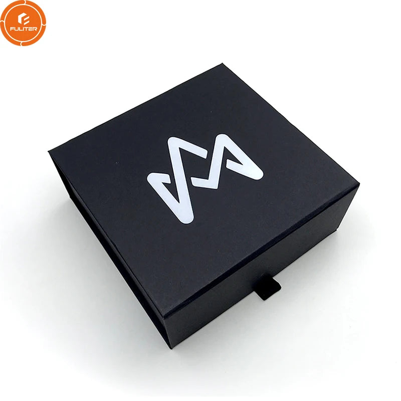 Black Magnetic Closure 4 Acrylic Box Candy Chocolate Gifts Paper Candy Bento Box