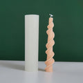 B-3123 Spiral Rod Wax Silicone Mold Korean Style Rotary Lace Candle Silicone Mold
