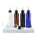 Wholesale High Quantity Hair Oil Hair Grown Liquid Storage Bottle 120ml 250ml Plastic Clear Amber Twist-open Dispensing Package