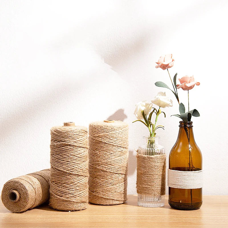 Hot Selling 1mm-2mm Durable Jute Twine 2-3 Ply Natural Fiber Twisted Rope Best Price Ball Packing for DIY Made From Hemp