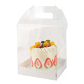 Hot Sale Small Cheap Portable All clear Carry Bento Cake Box for Deserts