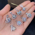 CAOSHI Latest Different Styles Mulyi Shapes Necklace Pendant Chains with Stainless Steel Women Silver Necklaces Fashion