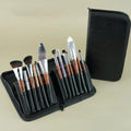 Private Label 20 Pockets Stand-up Makeup Brush Travel Bag Foldable Makeup Brush Holder