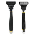 New Design Metal Handle System 5 Blades Shaving Razor for Men 2 Cartridges