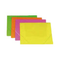 The Best Document Folder A4 Translucent Blue Sturdy Plastic Washable Durable Organiser Folder with Inner Flaps and Elastic Band