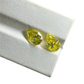 1 Carat to 6 Karat Dark Yellow Lab Grown Pear Shape Moissanite Diamond for Jewelry Making