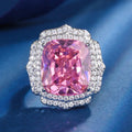 Wholesale Bird's Nest Cut CZ Ring Geometric Design Fashionable Brass Zircon Ring