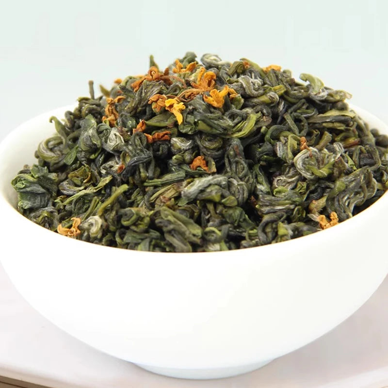 New Chinese Organic Health Slimming Osmanthus Scented Flower Green Tea Loose Tea Bulk Box