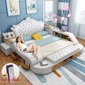 Beds Frame Modern king for Girls with Drawers for the Elderly Modern Luxury Led Electric Luxury Other Up-holstered Wooden Beds