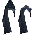 Men Gothic Knight Assassin Single Sleeve Shawl Medieval Armor Cloak Pirate Hooded Capes Anime Cosplay Costumes