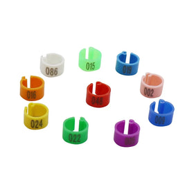 5000 PCs 8mm Digital Markup Pet Birds Clip Rings Identification Tools Pigeon Foot Rings