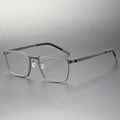 9711 Titanium Optical Glasses Frame Men Vintage Round Women Retro Titanium Acetate Eyeglasses