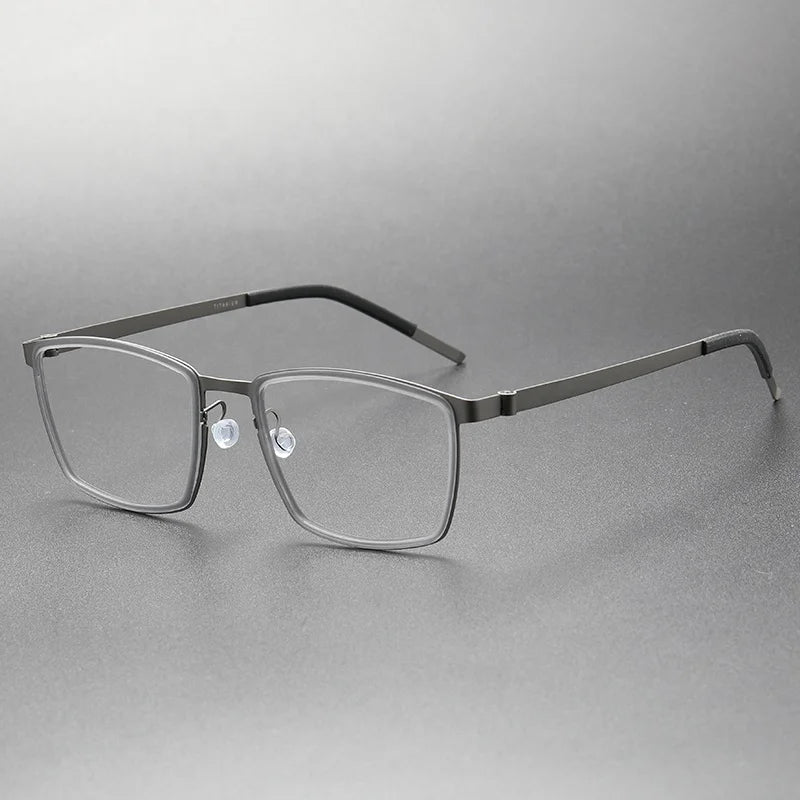 9711 Titanium Optical Glasses Frame Men Vintage Round Women Retro Titanium Acetate Eyeglasses