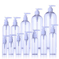 PET PCR Plastic Bottle Washing Hand Sanitizer Empty Transparent Emulsion Round Bottle Shampoo Cosmetic Pump Lotion
